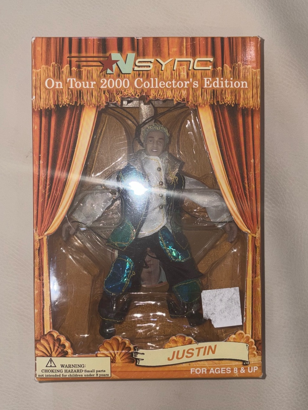 NSYNC On Tour 2000 Collector's Edition Marionette Doll NWT SMALL justin doll